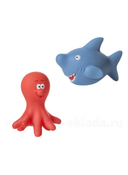 Курносики набор игрушек для ванны Осьминог и акула 6+ ( 25036) N 1