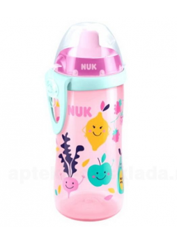 Nuk Аction Cup поильник розовый с силиконовой трубочкой 12+ 230мл /10751204/ N 1