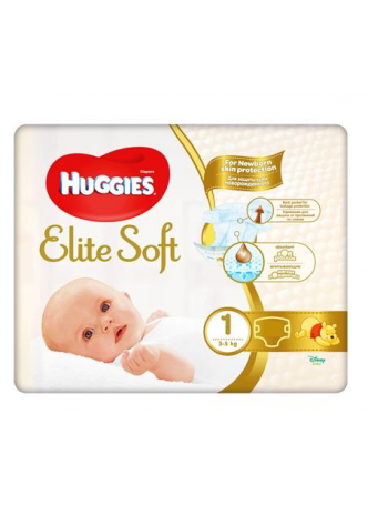 Huggies Elite Soft подгузники р-р 1 (3-5 кг) N 25 оптом