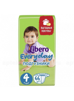 Подг Libero Everyday макси 7-18кг N 66