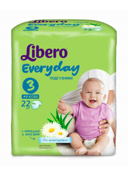 Подг Libero Everyday миди 4-9кг N 22
