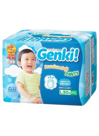 Genki Premium soft трусики-подгузники р L (9-14 кг) N 30 оптом
