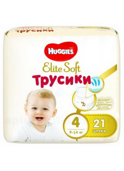 Huggies Elite Soft трусики-подгузники р.4 (9-14кг) N 21