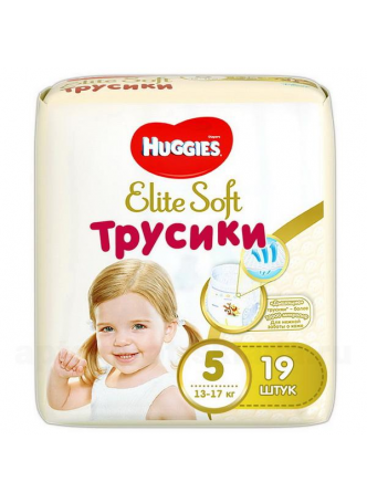 Huggies Elite Soft трусики-подгузники р.5 (12-17кг) N 19 оптом