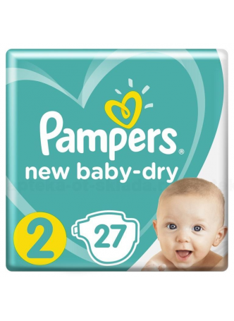 Памперс new baby-dry (р-р 2) 4-8кг N 27 оптом