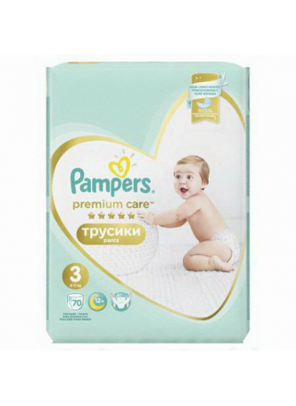 Памперс премиум каре пантс трусики 6-11кг (р-р 3) N 70