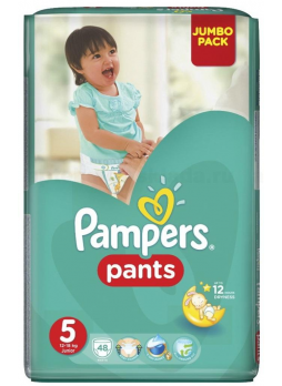 Памперсы трусики Pants д/мальчиков/девочек Junior (р-р 5) 12-18 кг Джамбо N 48