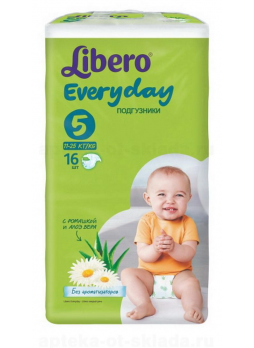 Подг Libero Everyday extra large 11-25кг N 16