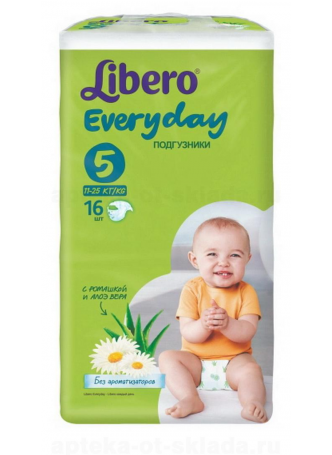 Подг Libero Everyday extra large 11-25кг N 16 оптом