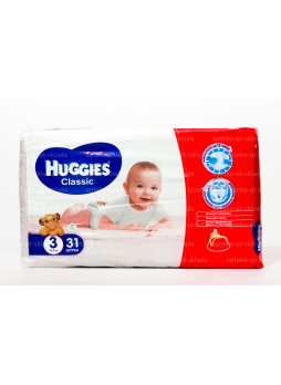 Подгузники Huggies классик 4-9кг N31