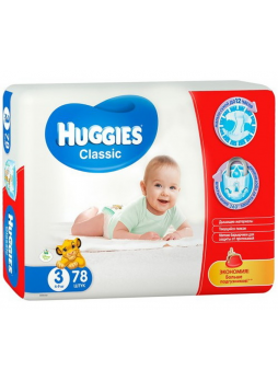 Подгузники Huggies классик мега 4-9кг N78