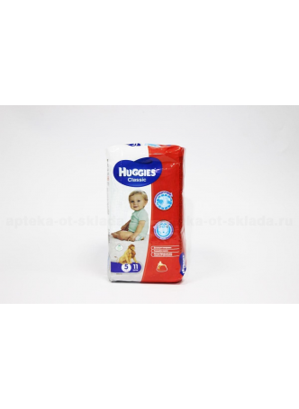 Подгузники Huggies классик (р-р 5) 11-25кг N 11