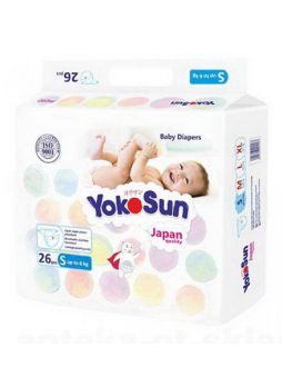 YokoSun подгузники-трусики р.S до 6кг N 26
