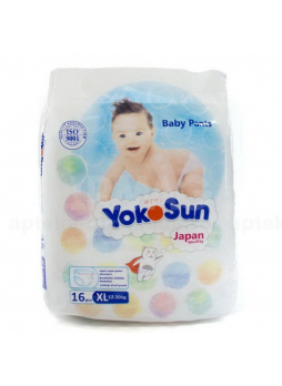 YokoSun подгузники-трусики р.XL 12-20кг N 16