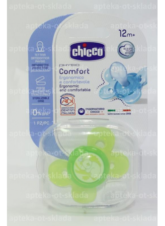 Chicco пустышка Physio Comfort силикон Коала +12мес N 1