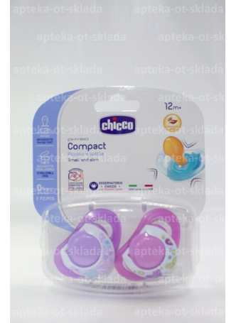 Chicco пустышка Physio латексная +12мес Нежность N 2