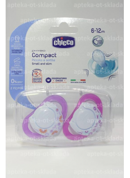 Chicco пустышка Physio силикон 6-12мес Нежность N 2