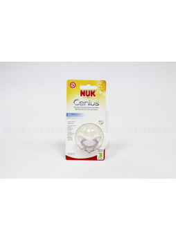 Nuk Genius соска-пустышка ортодон естест ф-мы силикон 18-36мес /10739503/ N 1