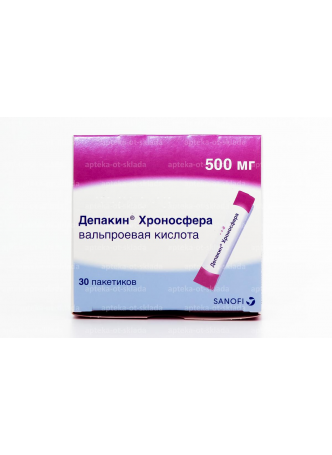 Уценен Депакин хроносфера гранулы пролонгированные 500мг пак N 30