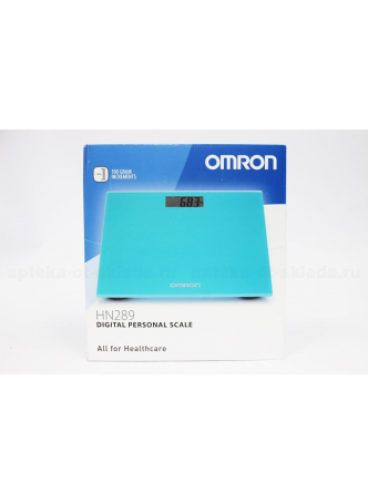 Уценен Omron весы персональные цифровые бирюзовые HN-289 N 1 оптом