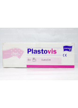 Уценен Пластырь фиксирующ из тексильн материала Matopat Plastovis 5см*5м N 6 оптом