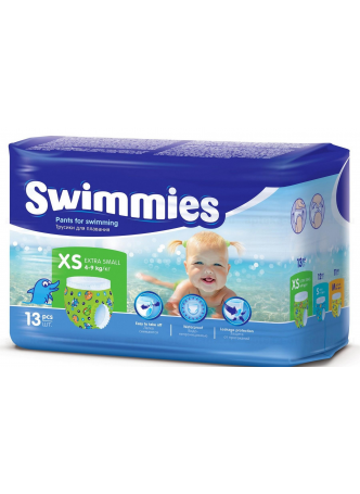 Уценен Подгузники-трусики д/плавания Swimmies xs 4-9кг N 13 оптом