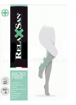 Relaxsan гольфы с микрофиброй 140den 1 класс компрессии (18-22 mmHg) р-р 4 черные N 1