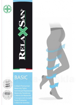 Relaxsan колготки д/беременных basic 140den 18-22mmHg р.3 черные арт.890 N 1