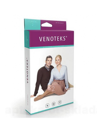 Venoteks классик чулки до колена 2кл компр 2C113 р.М беж пара N 1