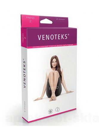 Venoteks trend чулки 2кл компр 2C205 р.XL беж ажурный верх N 1 оптом