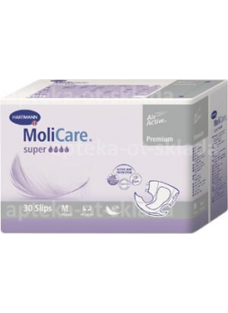 Hartmann Molicare подгузники premium super soft р-р M 90-120 см N 30