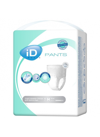 iD Pants Basic подгузники-трусы д/взрослых р-р M (80-110см) N 10 оптом