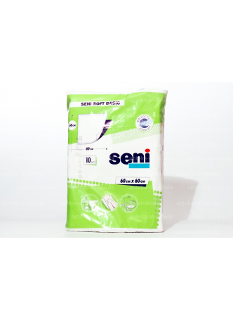 Пеленка гигиеническая Seni soft basic 60х60 N 10