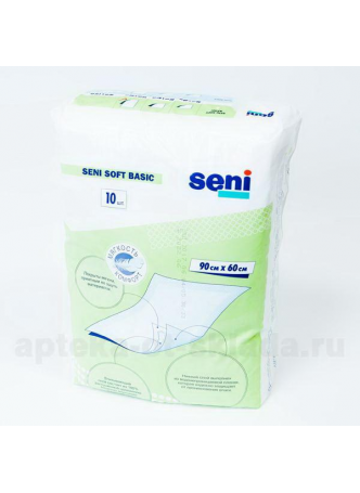 Пеленка гигиеническая Seni soft basic 60х90 N 10