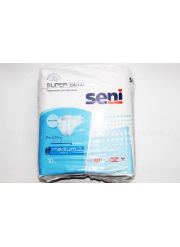 Подгузники д/взрослых Super seni medium 55-75кг N 10