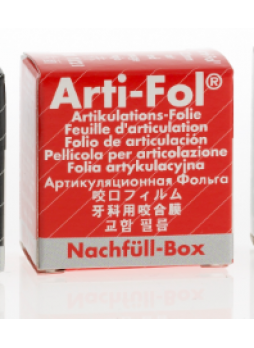 BAUSH ARTI-FOL Фольга артикуляционная ультратонкая, односторонняя, цвет КРАСНЫЙ (дополнительная упаковка). оптом
