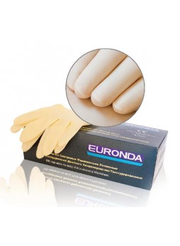 EURONDA Перчатки латексные смотровые, неопудренные, текстурированные, ДВОЙНОГО хлоринирования оптом