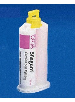 SILAGUM AV Comfort -– Мягкая прокладка под съемный протез (картридж 25 мл) оптом