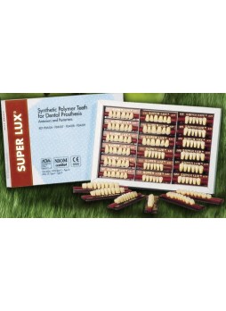 SUPER LUX Зубы акриловые полный гарнитур №1/35-0/53-77N (28 шт) оптом