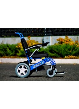 Кресло-коляска электрическая ПОНИ 5-1С (38см) шоколадный металлик