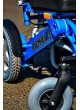 Кресло-коляска электрическая ПОНИ 6-1С (43см) сине-зеленый металлик оптом