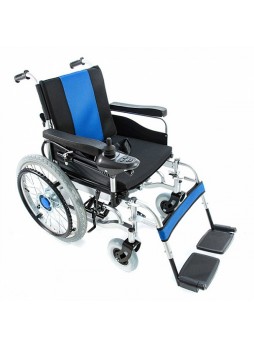 Кресло-коляска FS-101A с электроприводом (чёрно-синий)