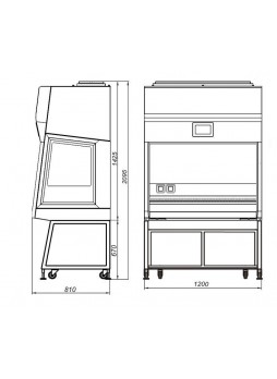 Микробиологический контрольный пост тип A2 BMB-II-Laminar-S-1,2 SAVVY SL