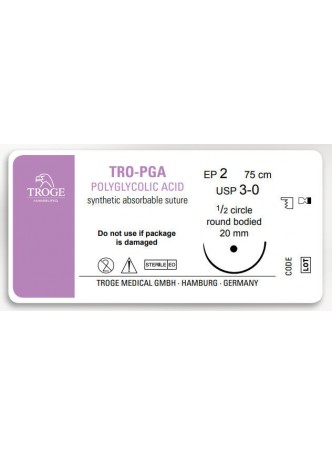 Шовный материал рассасывающийся TRO-PGA