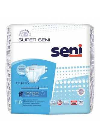 Подгузники для взрослых SUPER SENI Large по 10 шт. (SE-094-LA10-JA1) оптом