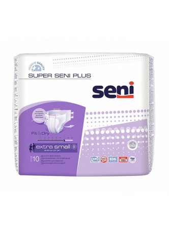 Подгузники для взрослых SUPER SENI PLUS Extra Small по 10 шт. (SE-094-XS10-A02) оптом