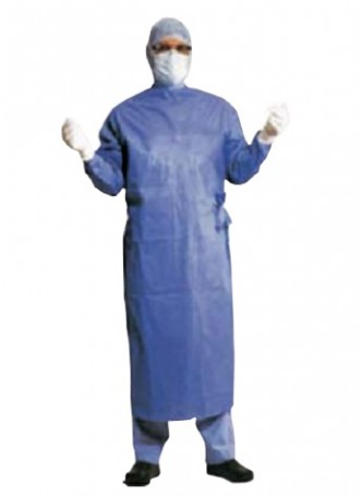 Хирургический халат «Классический» стандартный, размер L (20 шт в упаковке) оптом