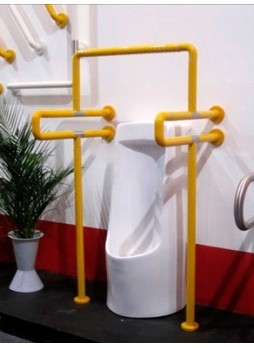 Поручень для санитарно-гигиенических комнат 8807 (диаметр 3,5 см) желтый
