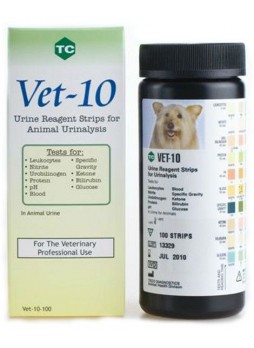 Тест-полоски для ветеринарного анализатора мочи Vet–10 оптом