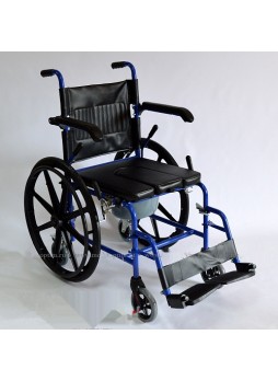 Кресло-коляска с сан. оснащением Оптим HMP-7014 KD (аналог KY790) (ширина сидения 43см)